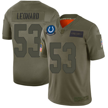 Darius Leonard Indianapolis Colts camo Salute To Service jersey