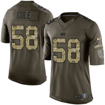 Trent Cole Indianapolis Colts green Salute To Service jersey