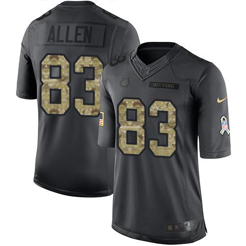 Dwayne Allen Indianapolis Colts black Salute To Service jersey