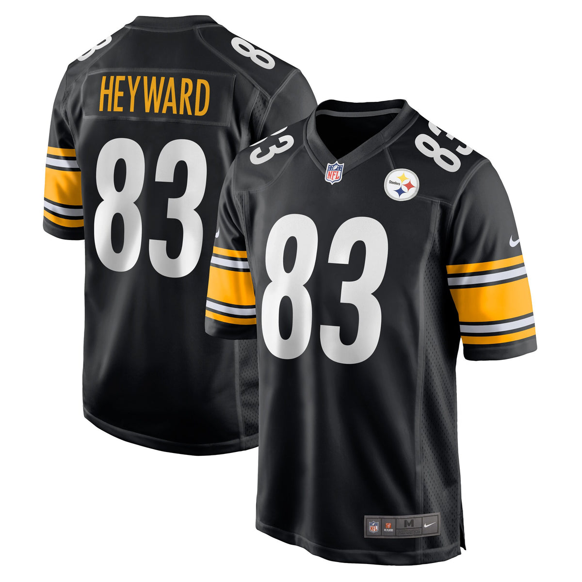 Connor Heyward Pittsburgh Steelers black Game jersey