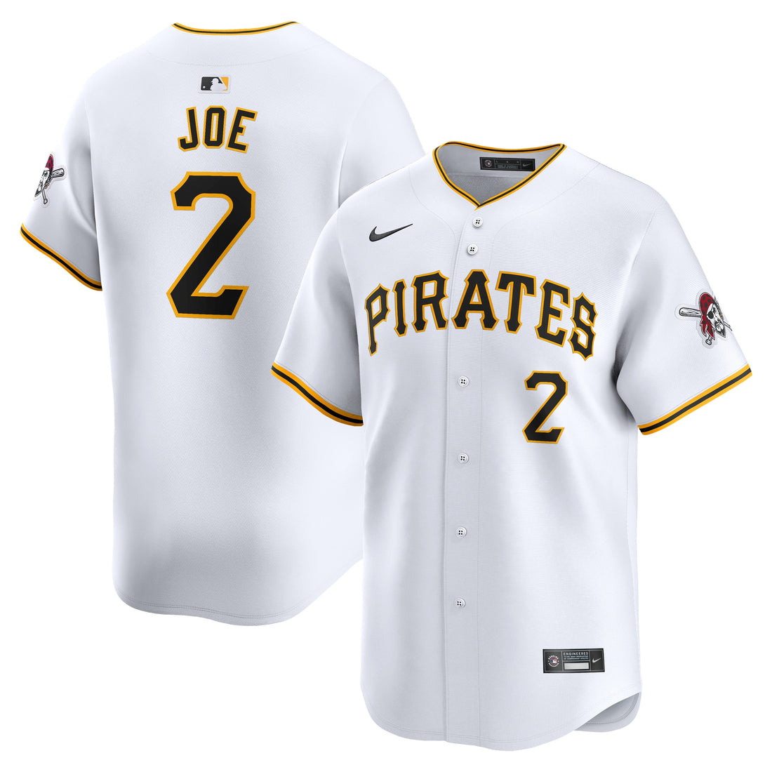 Connor Joe Pittsburgh Pirates white Limited jersey