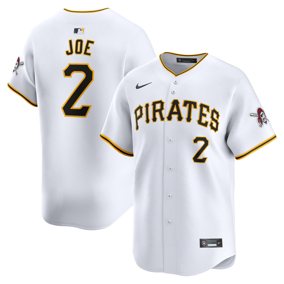 Connor Joe Pittsburgh Pirates white Limited jersey
