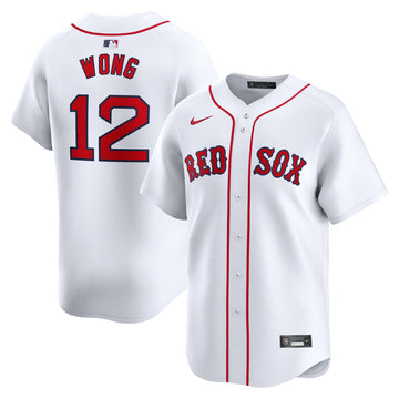 Connor Wong Boston Red Sox white Limited jersey