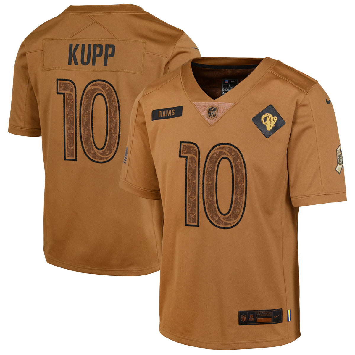 Cooper Kupp Los Angeles Rams brown Salute To Service jersey