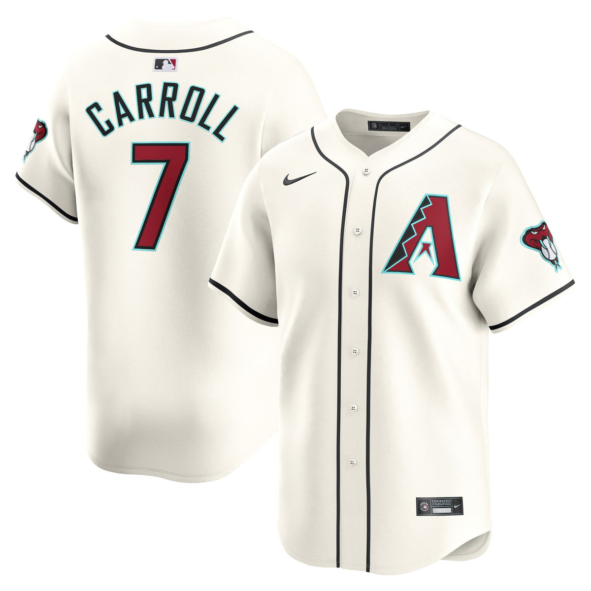 Corbin Carroll Arizona Diamondbacks white Limited jersey