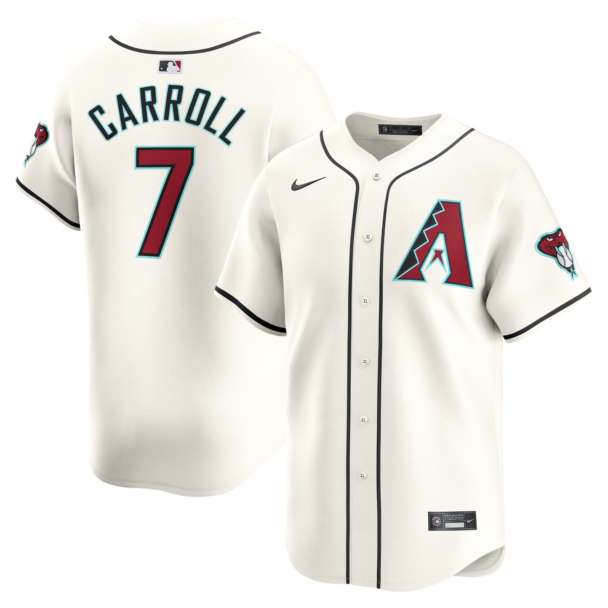 Corbin Carroll Arizona Diamondbacks white Limited jersey