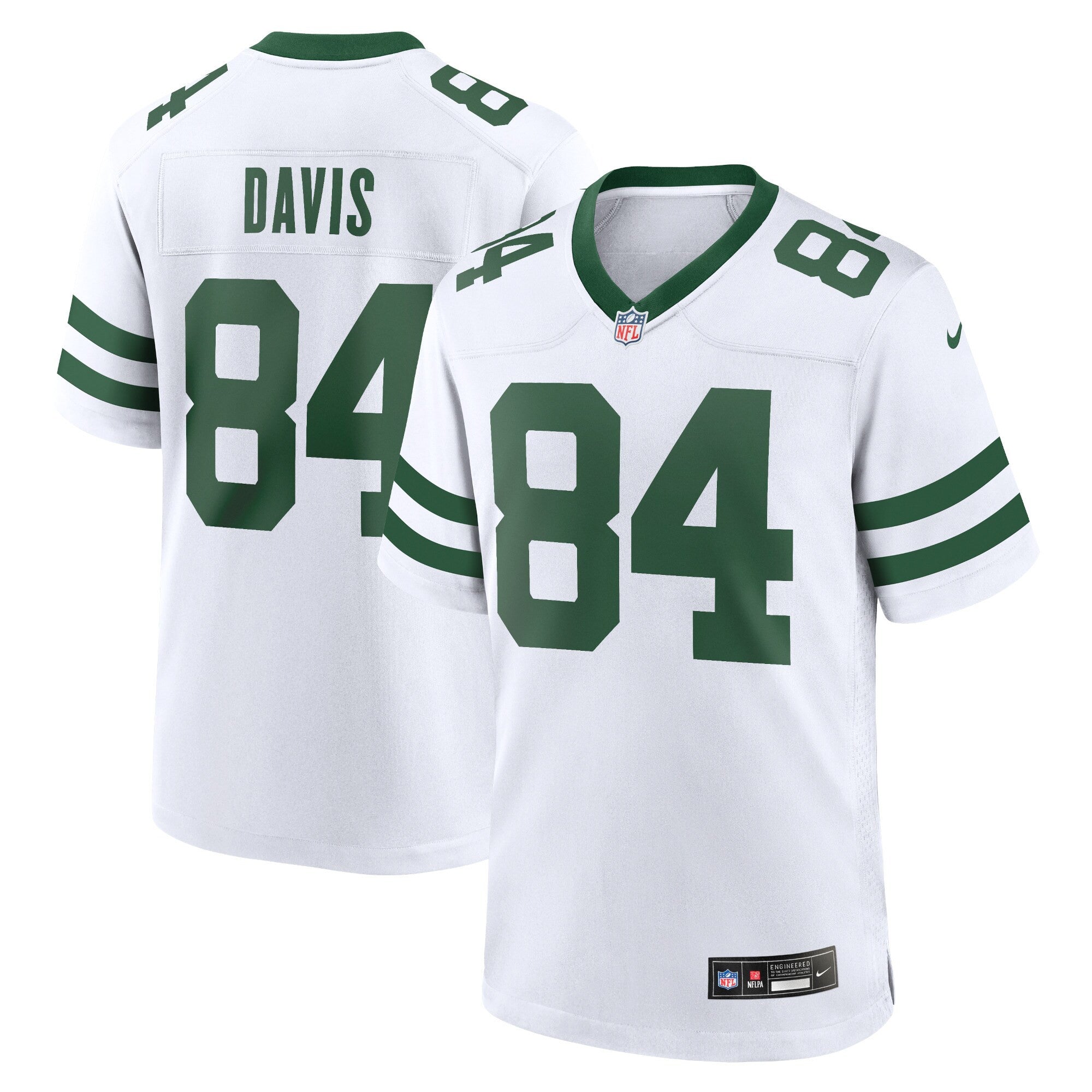 Corey Davis New York Jets white jersey