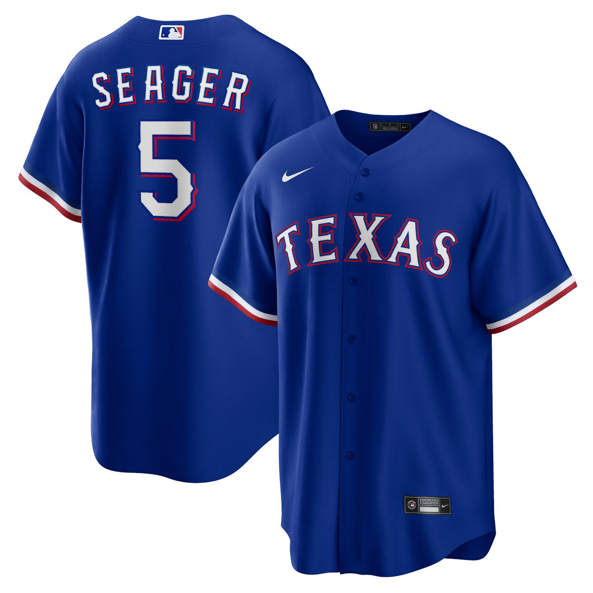 Corey Seager Texas Rangers royal Alternate jersey
