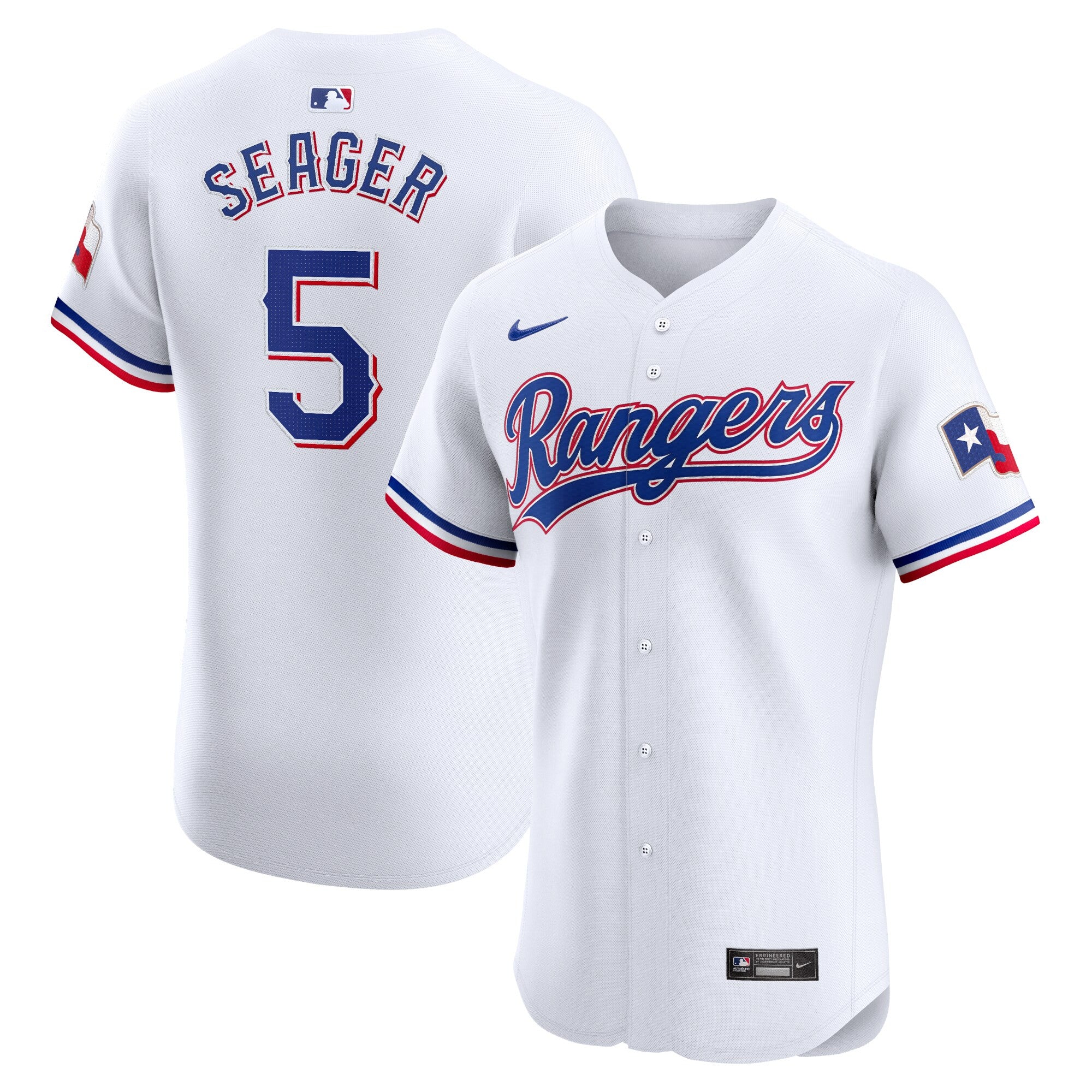 Corey Seager Texas Rangers white Elite jersey