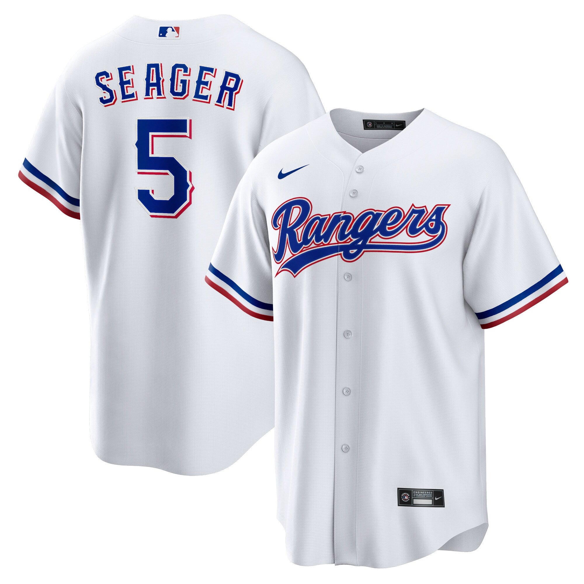 Corey Seager Texas Rangers white Home jersey