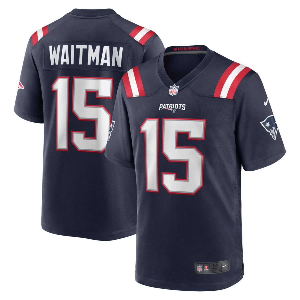 Corliss Waitman New England Patriots navy jersey