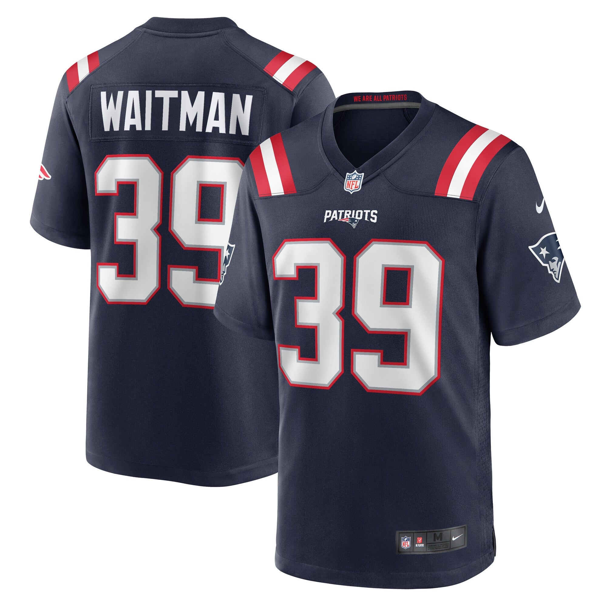 Corliss Waitman New England Patriots navy jersey