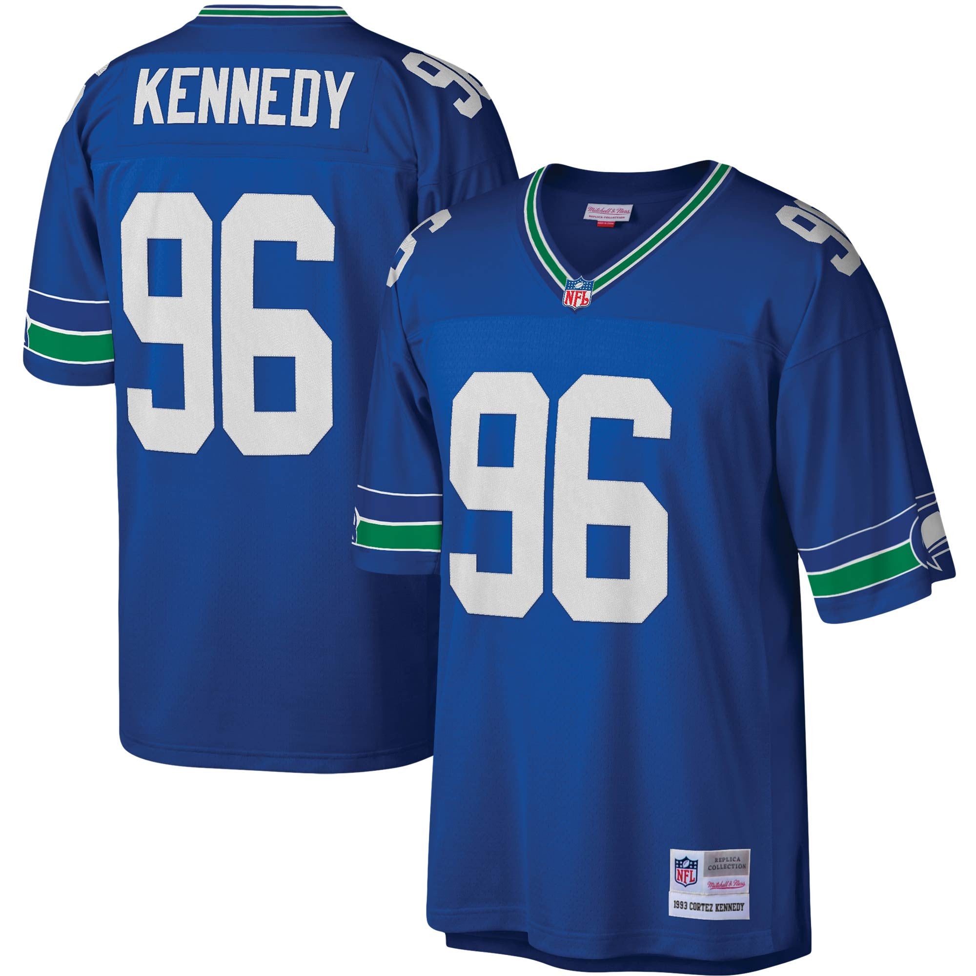 Cortez Kennedy Seattle Seahawks royal jersey