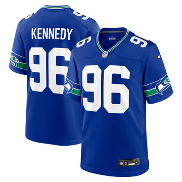 Cortez Kennedy Seattle Seahawks royal Throwback jersey