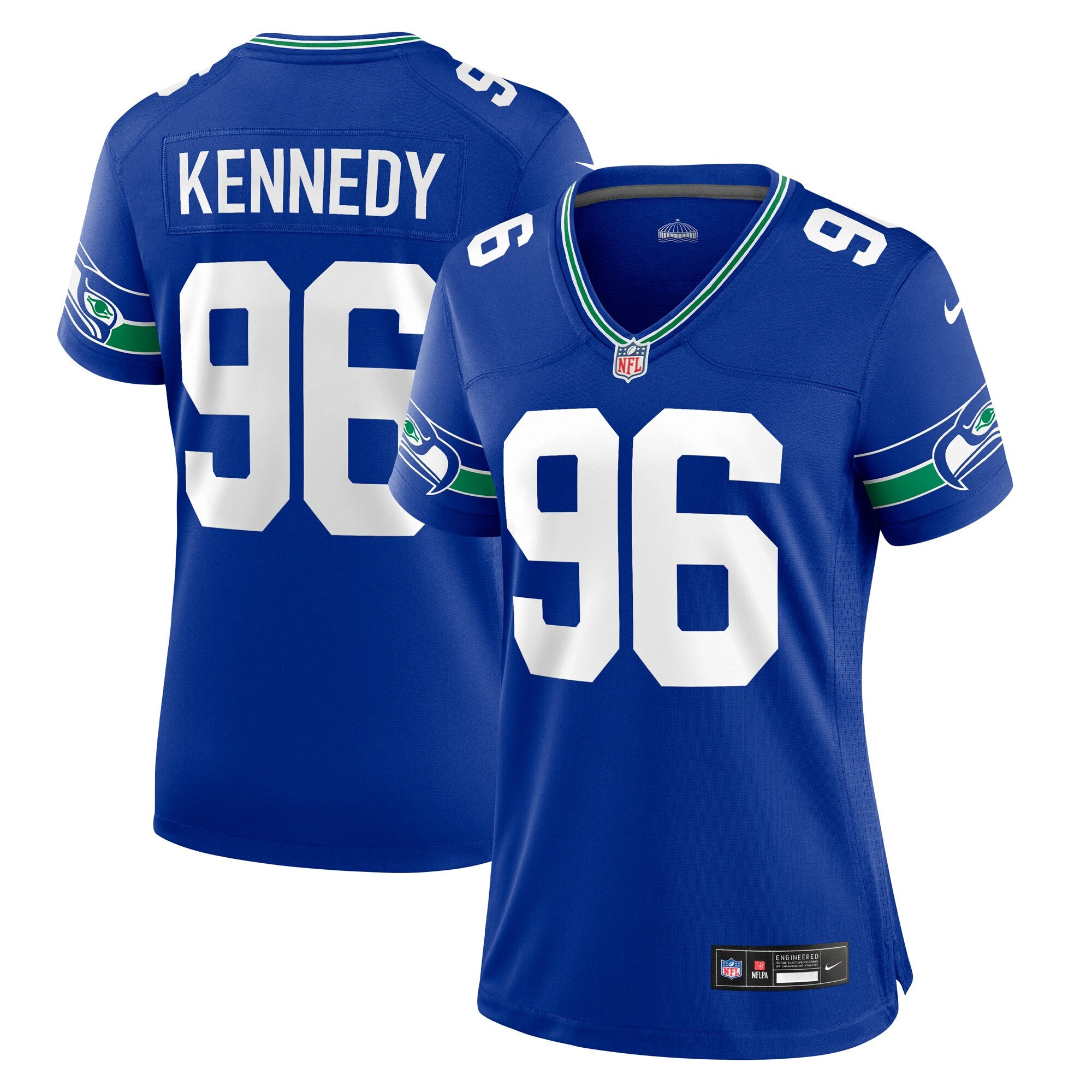 Cortez Kennedy Seattle Seahawks royal Throwback jersey