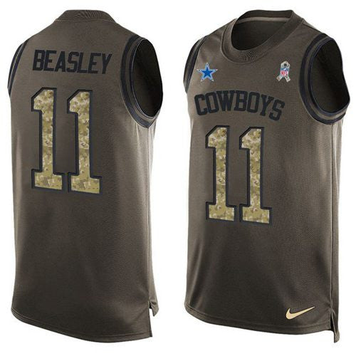 Cole Beasley Dallas Cowboys green Salute To Service jersey