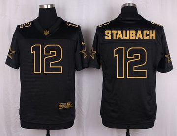 Roger Staubach Dallas Cowboys black Pro Line jersey