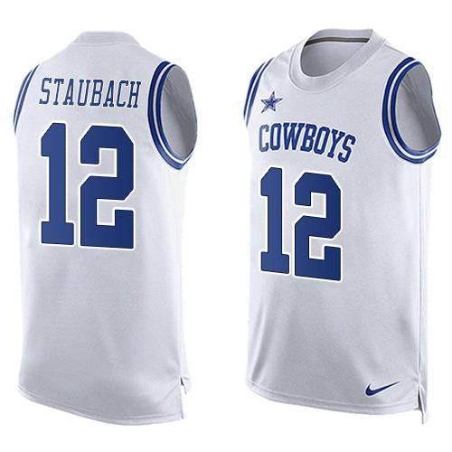 Roger Staubach Dallas Cowboys white Limited jersey