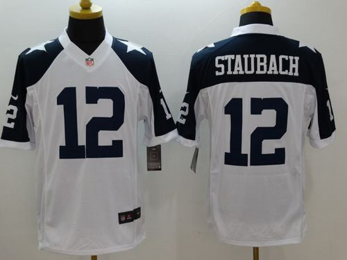 Roger Staubach Dallas Cowboys white Limited jersey
