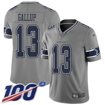 Michael Gallup Dallas Cowboys gray Inverted Legend jersey