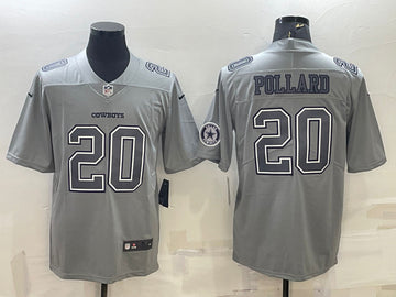 Tony Pollard Dallas Cowboys gray Limited jersey