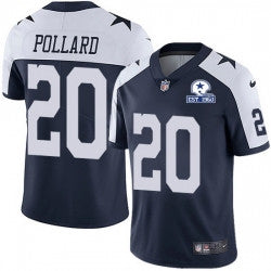 Tony Pollard Dallas Cowboys navy Vapor jersey
