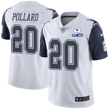 Tony Pollard Dallas Cowboys white Limited jersey