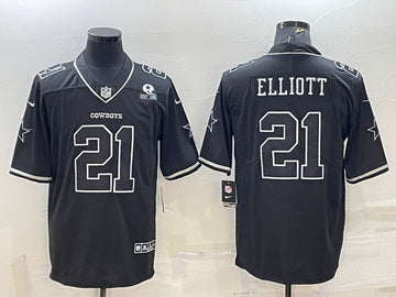 Ezekiel Elliott Dallas Cowboys black Limited jersey