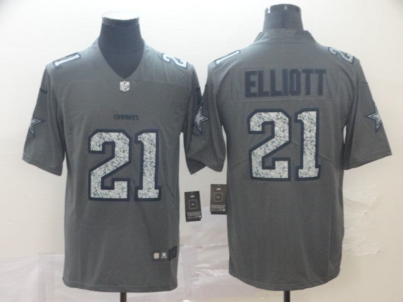 Ezekiel Elliott Dallas Cowboys gray Untouchable jersey