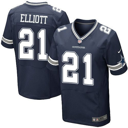 Ezekiel Elliott Dallas Cowboys navy Elite jersey