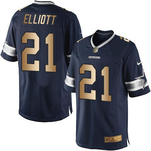 Ezekiel Elliott Dallas Cowboys navy Limited jersey