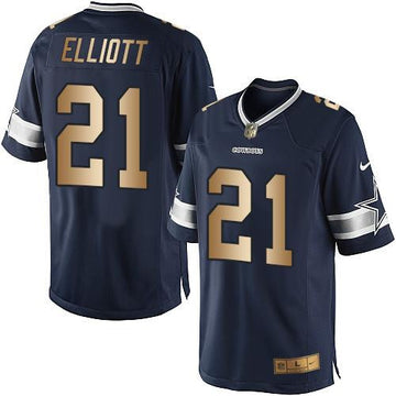 Ezekiel Elliott Dallas Cowboys navy Limited jersey