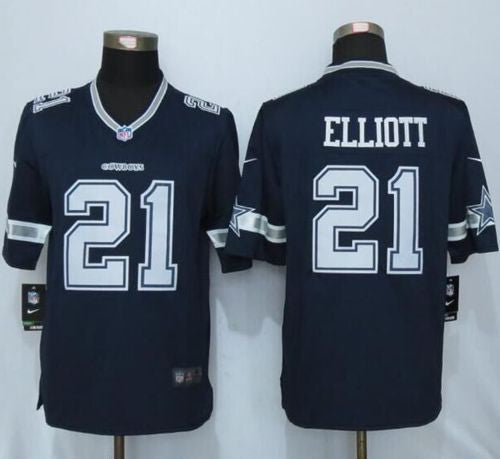 Ezekiel Elliott Dallas Cowboys navy Limited jersey