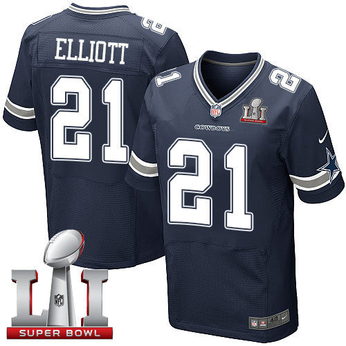 Ezekiel Elliott Dallas Cowboys navy Elite jersey