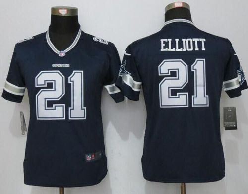 Ezekiel Elliott Dallas Cowboys navy Limited jersey