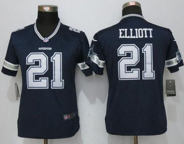 Ezekiel Elliott Dallas Cowboys navy Limited jersey