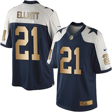 Ezekiel Elliott Dallas Cowboys navy Limited jersey