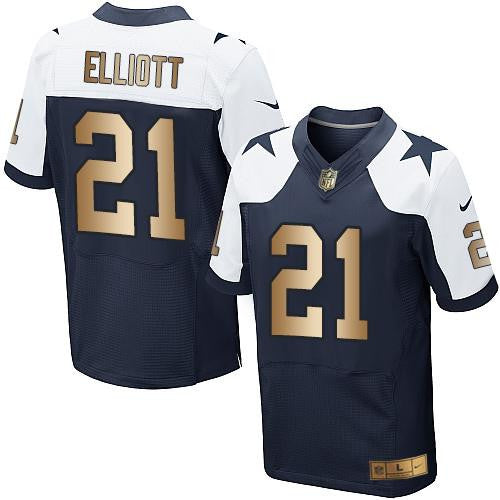 Ezekiel Elliott Dallas Cowboys navy Elite jersey