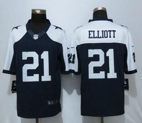 Ezekiel Elliott Dallas Cowboys navy Limited jersey