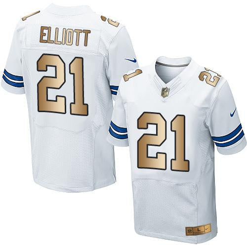 Ezekiel Elliott Dallas Cowboys white Elite jersey