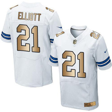Ezekiel Elliott Dallas Cowboys white Elite jersey