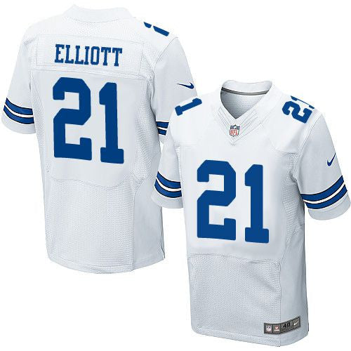 Ezekiel Elliott Dallas Cowboys white Elite jersey