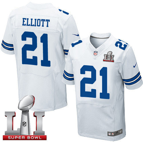 Ezekiel Elliott Dallas Cowboys white Elite jersey