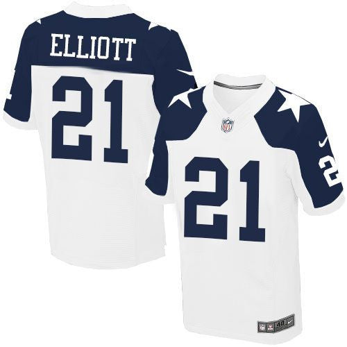 Ezekiel Elliott Dallas Cowboys white Elite jersey
