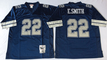 Emmitt Smith Dallas Cowboys navy Throwback jersey
