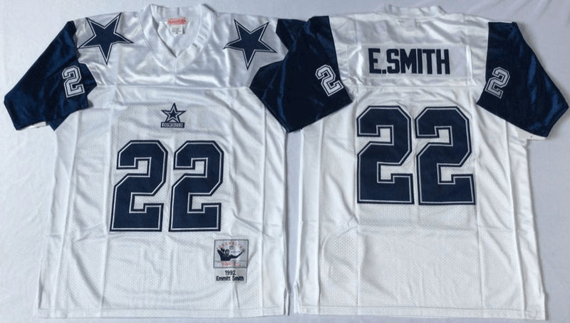 Emmitt Smith Dallas Cowboys white Throwback jersey