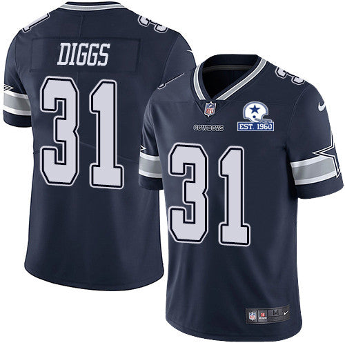 Trevon Diggs Dallas Cowboys navy Vapor jersey