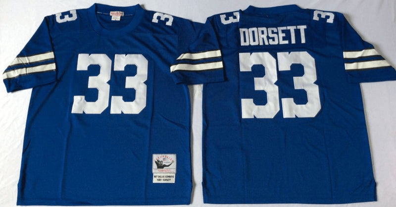 Tony Dorsett Dallas Cowboys blue Throwback jersey