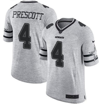 Dak Prescott Dallas Cowboys gray Limited jersey