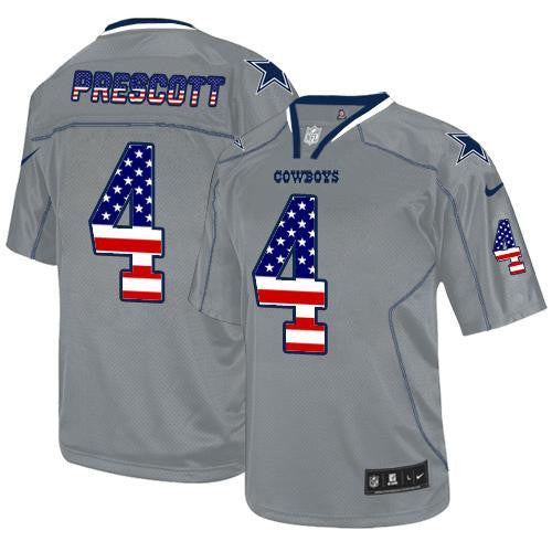 Dak Prescott Dallas Cowboys grey Elite jersey